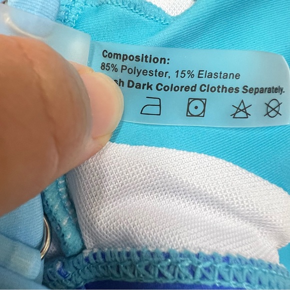 4/$20 NWT Zaful Blue Women's Bikini Top Size M - Picture 7 of 7